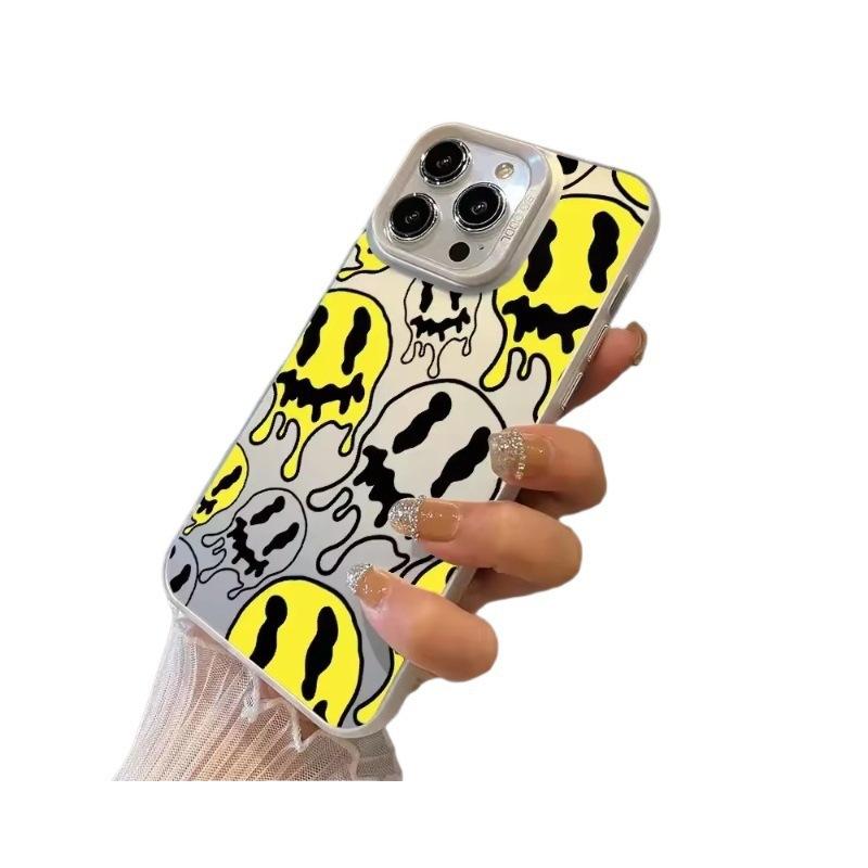 Popular Pink Skull iPhone16Pro Mobile Phone Case 15 Laser Case 14 Apple 12 Anti-drop 11XsM