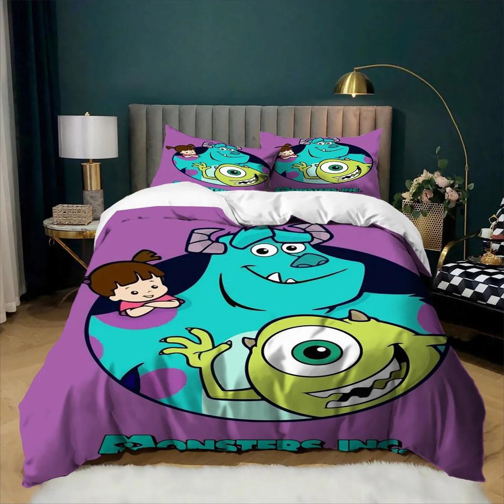 Exquisite 3D M-Monsters U-UniversityTeenagers Bedding Set Duvet Cover Pillowcase  Kids Boy Girl 2/3piece Set Home Textile