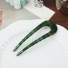 U-Shaped Hairpin Female High-End Sense Antique New Chinese Disc Hair Hairpin Headgear Simple Modern Daily Hairpin