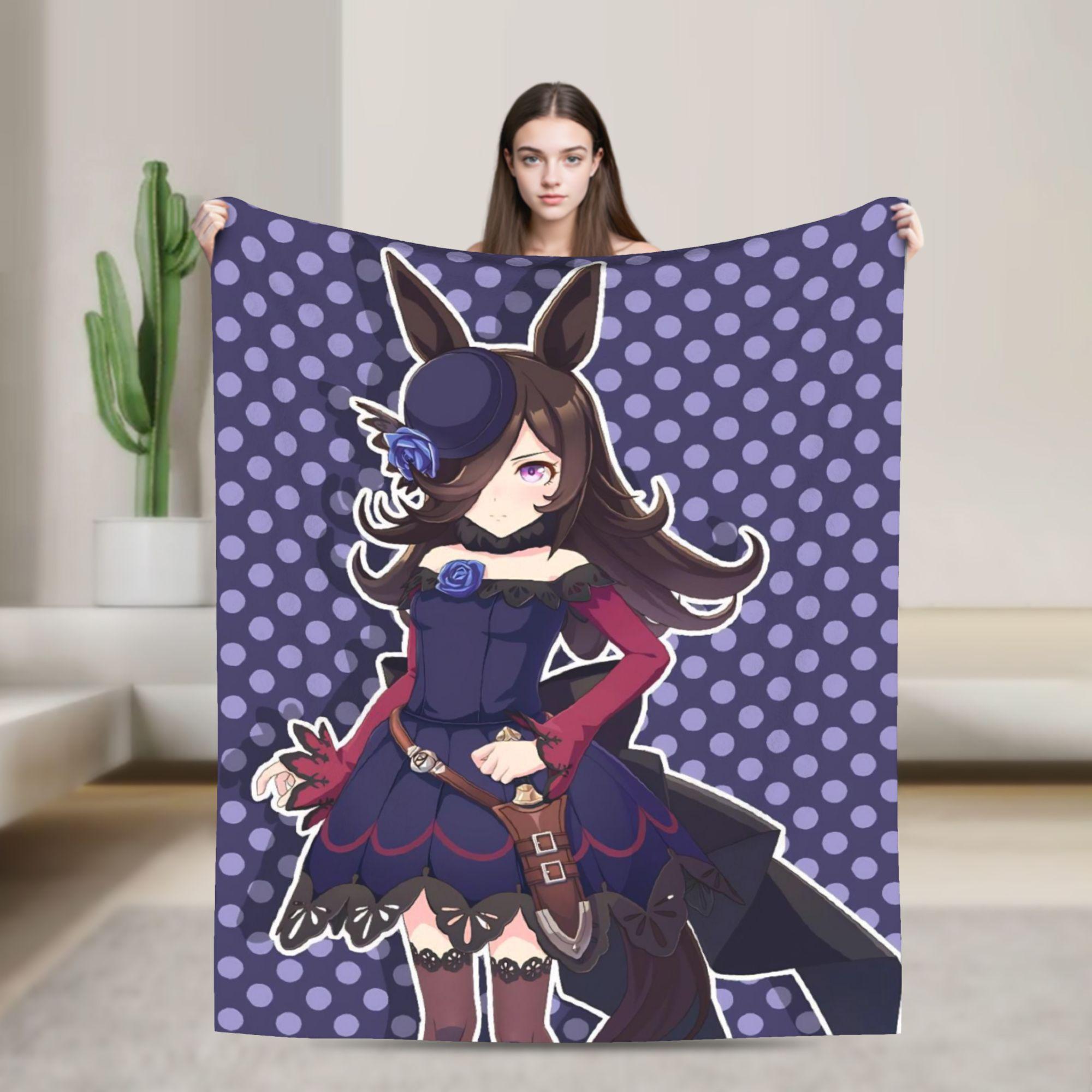 

Satono Diamond UmaMusume Pretty Derby Blanket Velvet Spring/Autumn Warm Throw Blankets for Bed Outdoor Plush Thin Quilt 75x90cm