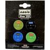 Oasis Single Discs Fridge Magnet Set (Pack of 4)
