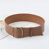 Genuine Leather Belt Women's Dress Jeans Belt Pin Buckle Wide Belt Waist Versatile Retro Leather Belt
