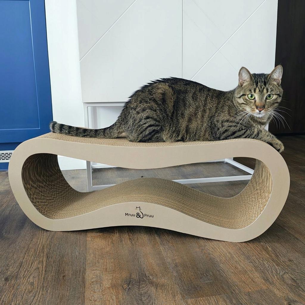 Leon cat scratching post | cappuccino | 78x28x24 cm | MruuPruu