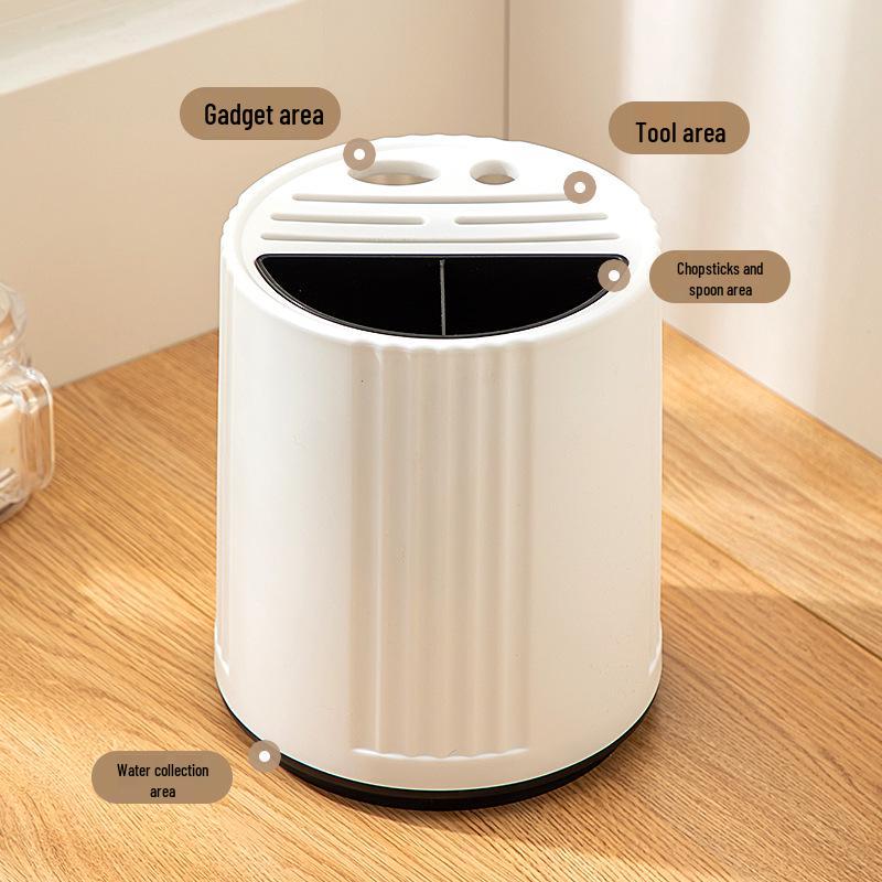 360° Rotating Minimalist Kitchen Knife and Utensil Holder