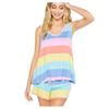 Fashion Casual Womens Yyfs Summer Spring Colour Block Print Sleeveless Oneck Trousers Pants Suits