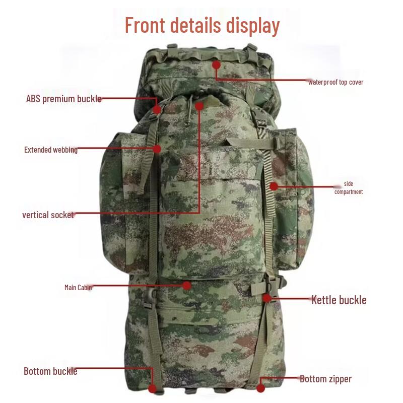 110L Large Capacity Steel Frame Mountaineering Backpack