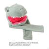Dinosaur Shaped Headgear Hat Head Cover Adorable Halloween Unique Hooded Scarf Cosplay for Themed