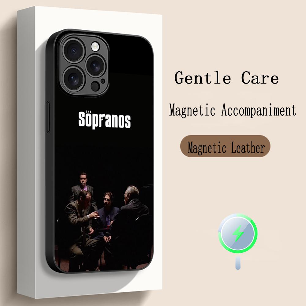 The Sopranos  Classic Movie Poster Phone Case For iPhone 17 16 15 14 13 12 Plus Pro Max High-end Luxury Magsafe Sheepskin