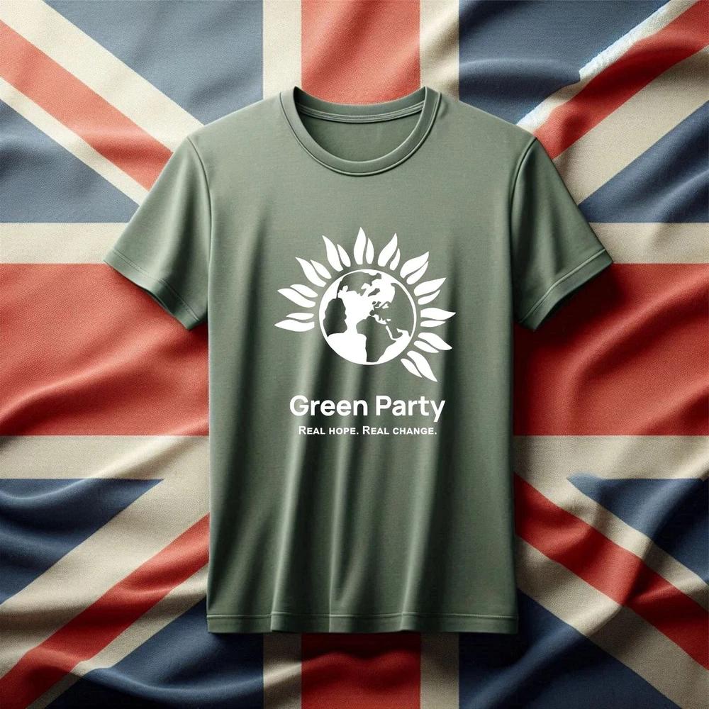 UK Election 2026 TShirt Green Party TShirt Vote For Green Party tshirt Gift M
