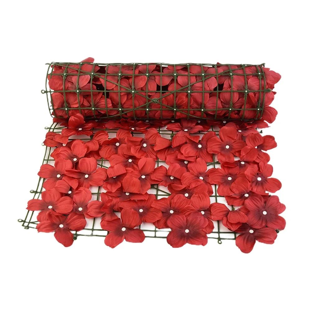 1x Artificial Cherry Blossom Leaf Privacy Fence Screen Home Garden Flowers Hedge Fencing Flower Fence Net Wall Decoration