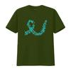 Damen Petrolfarbenes Band Eierstockkrebs-Aufklärung T-Shirt Schwarz Vintage Gewaschen Lässig Atmungsaktiv Bequem Designer Kleidung homme