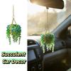 Amuleto de Coche de Suculenta Multibeaded Colgante de Coche Besado por el Sol Accesorio de Coche Amuleto de Coche con Cuentas Interior del Coche
