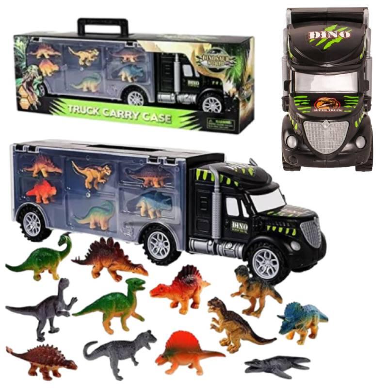 Caminhão de Transporte de Dinossauros Brinquedo Cabeça Grande e Contêiner Portátil Mais Vendido Transfronteiriço