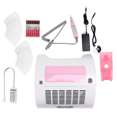 60W Multi Functional Nail Grinding Machine Nail Dust Cleaner Manicure Light Hand Rest Pillow