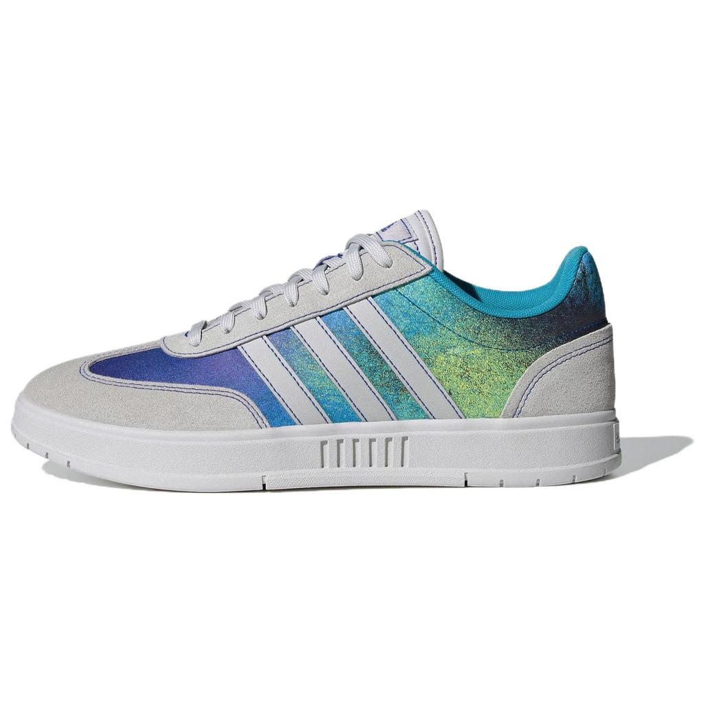 Adidas Sports Trend Wrap Durable Low-Top Skate Shoes Unisex Skate Shoes Gray Blue IH0460