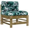 Vidaxl 3-Cz. Garden Furniture Set, With Cushions, Impregnated Pine