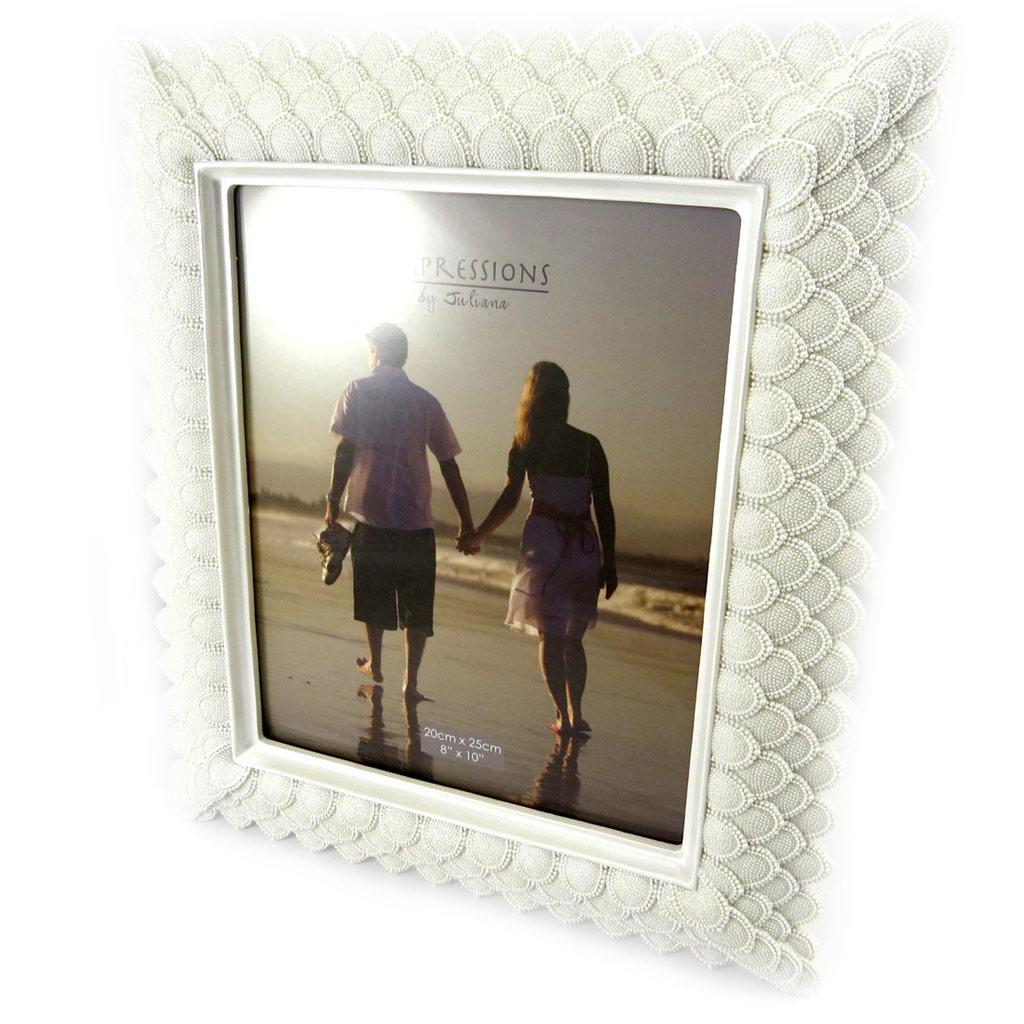 Les Trésors De Lily [L3267] - Cadre Photo 'Sissi' blanc rétro (20x25 cm)