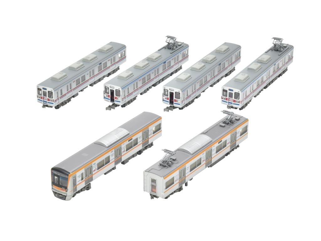 Tomytec Railway Collection Tetsuro Keisei Electric Railway 3600 Series 3100 Series New Vehicle Return Train 6 Car Set Diorama Supplies