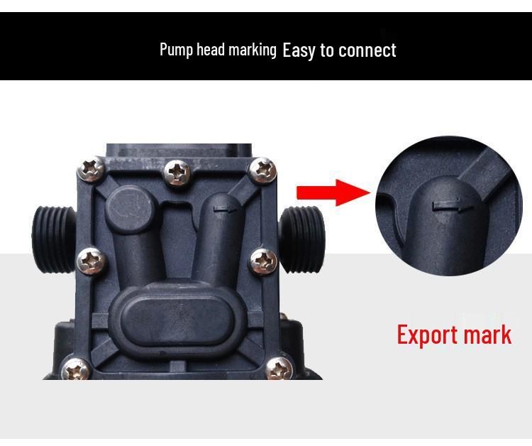 High Pressure 120W Self-Priming Car Wash Pump – Large Flow Micro Diaphragm Design