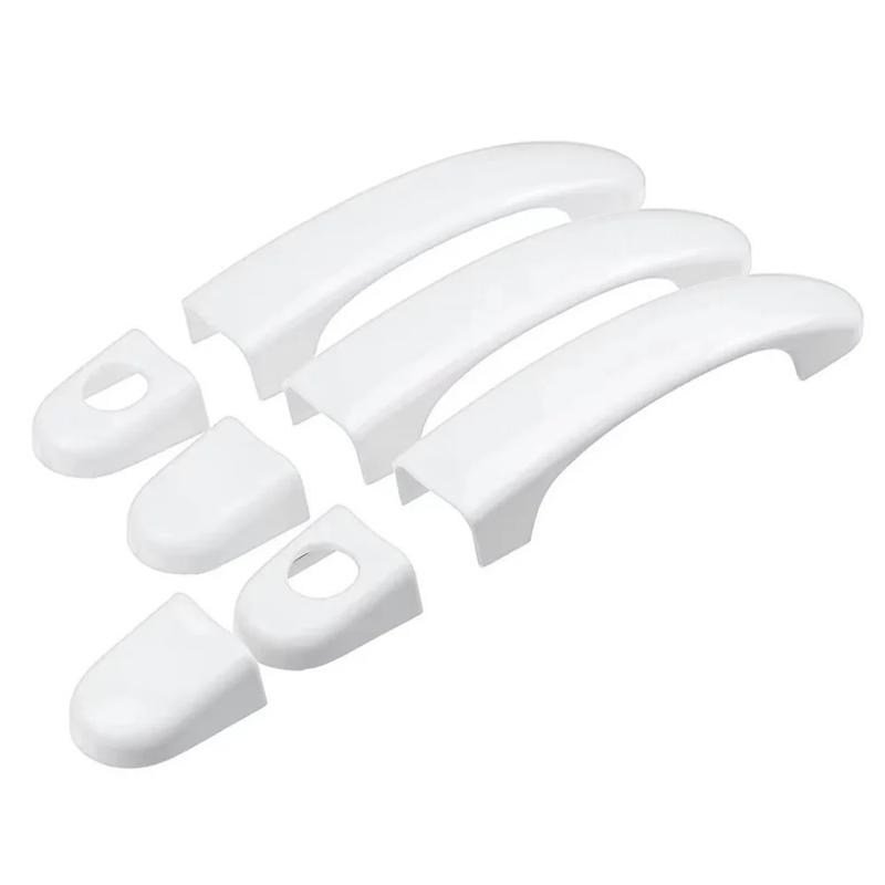 Car Decoration White Door Handle Cover For Volkswagen Caddy T5 T6 Caravelle Multivan 2003-2015 Cars Accessories Exterior Styling