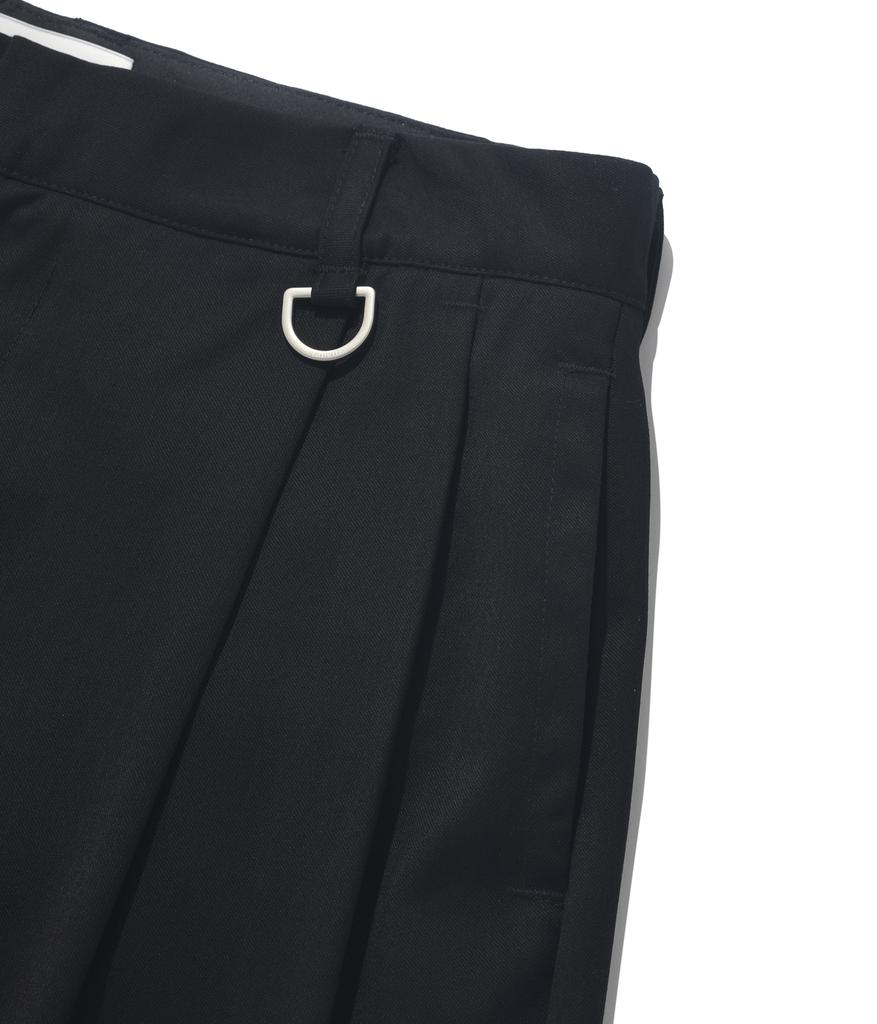 FALLETT Wide Bermuda Pants Black
