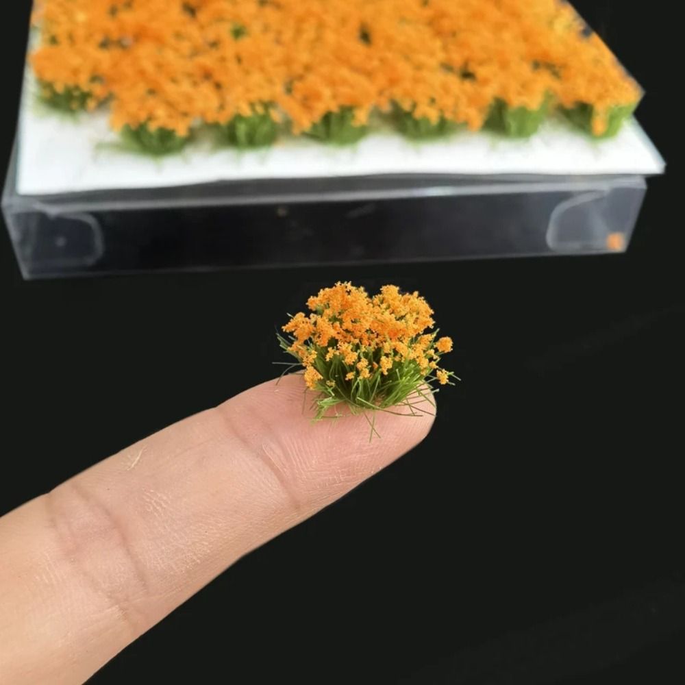 Railway Train Miniature Flower Cluster DIY Building Flower Grass Model  Micro Landscape