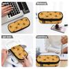 Pen Case Zipper Closure Organized Storage Durable Polyester Fabric with Mesh Pocket Removable Divider and Pen Slots for Boys Girls