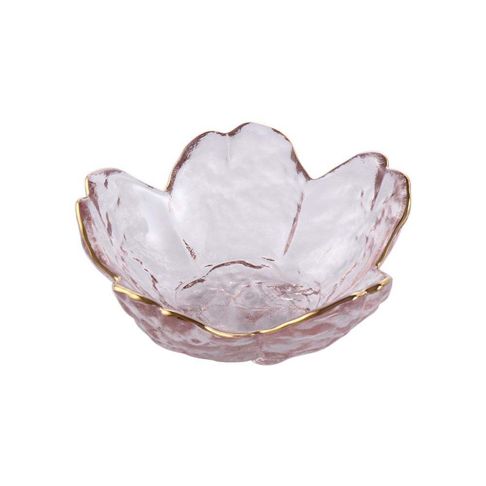 Inlay Glass Dish Specialty Plates Fruit Sala Sauce Bowl Tableware Seasoning Plate Kitchen Gadgets