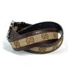 GUCCI 114874 GG Buckle belt, pants belt belt GGCanvas/Leather Beige/Brown