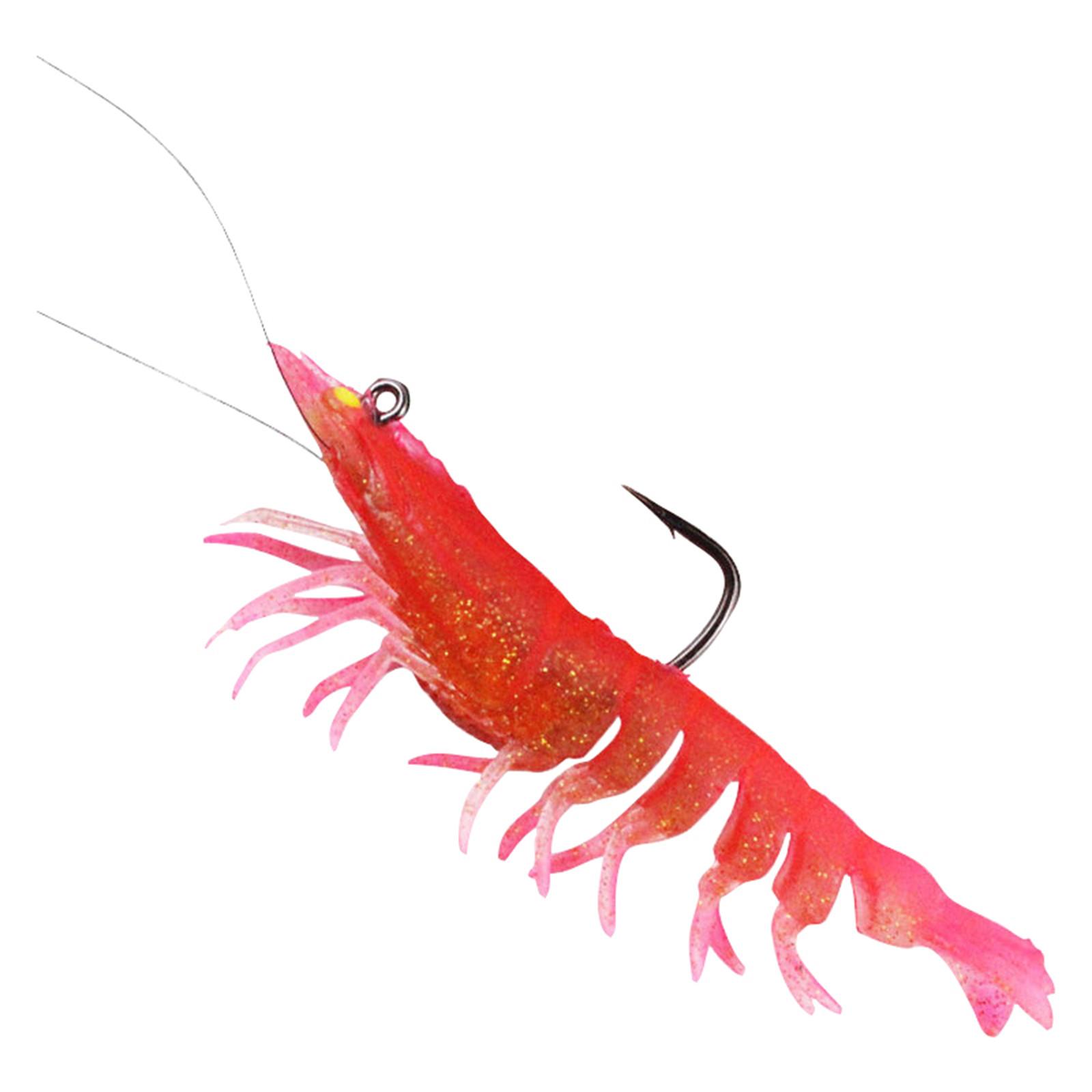 

Рыболовные поддельные креветки Креветки Поддельные креветки Предварительно оснащенные рыболовные приманки - Мягкие поддельные креветки, окунь, форель, реалистичные креветки, раки, свимбейт One Size