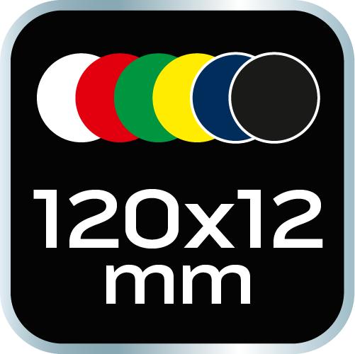 Technical marking chalk, various colors, 12 pieces