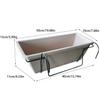 ABS Rectangular Flower Basket Sturdy And Durable Hanging Planter For Balcony Outdoor Gardener Plant