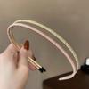 2 Stück Elegantes Europäisches und Amerikanisches Minimalistisches Superfeines Haarband Stirnband für Frauen Mädchen Retro Haarbänder Haaraccessoires