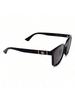 Gucci GG0637SK-001 Square Sunglasses for Men Women Black Gold GG Logo