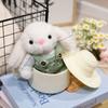 Handmade Keychain Bag Accessory Plush Gardener Rabbits Keychain Charm Portable Key Rings Adornment Bag Ornament