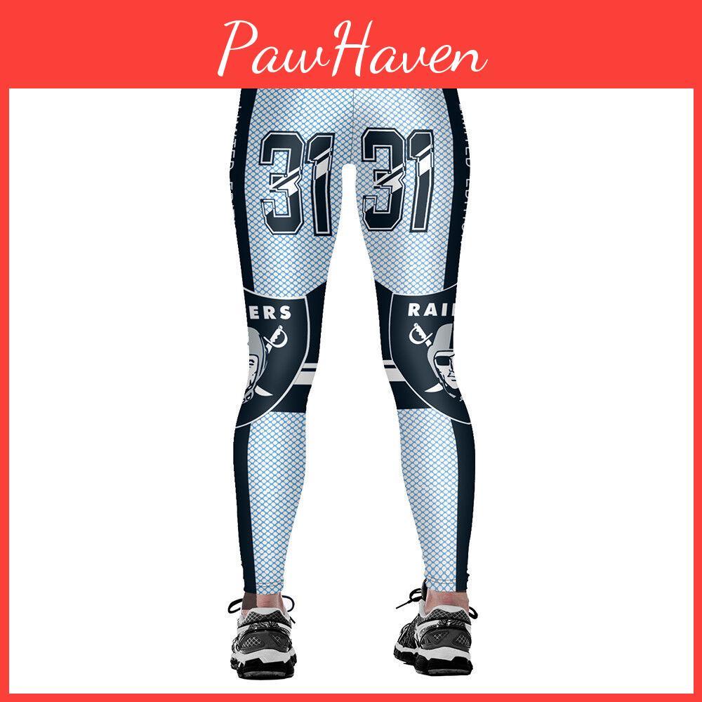 Leggings Fitness Women Team Oakland Raiders Sport 3d Yoga Pants Gym Run Training