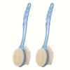 1pcs Multi-color Bath Artifact Long Handle Soft Hair Japanese Bath Brush Multi-functional Two-in-one Rubbing Mud Bath Brush Back Brush