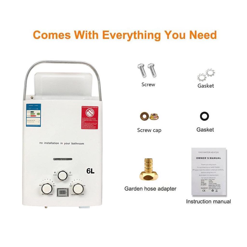 2025 New Portable Outdoor Gas Water Heater for Camping