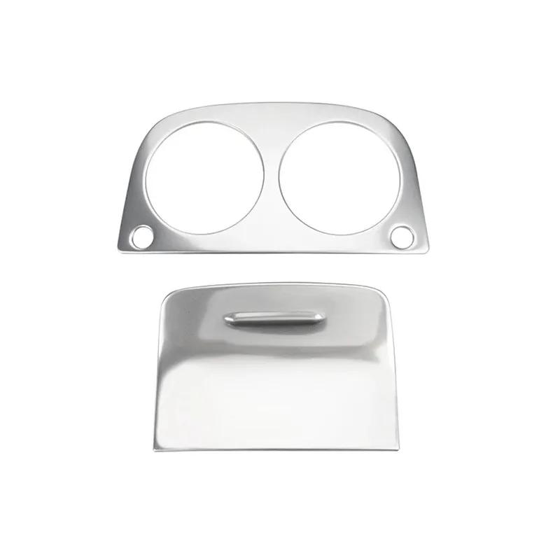 Rear Air Condition Vent Frame Sticker For Mercedes Benz S Class W222 2014-20 Carbon Fiber Pattern Trim Interior Car Accessories