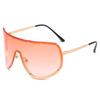 New Vintage Oversized Oval Sunglasses Women Rimless Rectangle UV400 Designer Eyewear Brand Female Sun Glasses