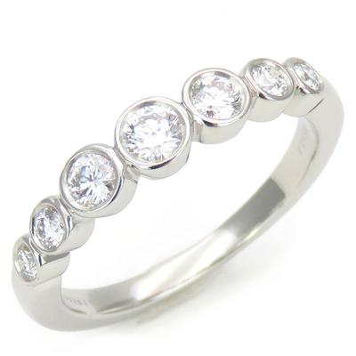 TIFFANY&Co. Ring Jazz Abgestuft EU#51 Pt950Platin/Diamant 4,4g Platin