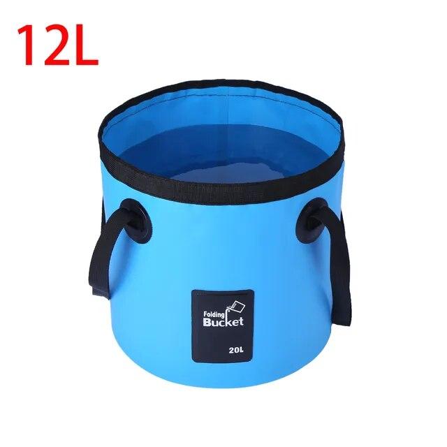 Foldable Multifunction Bucket Waterproof Outdoor Travel Water Storage Carrier Bag Fishing Portable Water Bucket