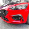 For Focus MK4 ST Line 2019-2022 Front Bumper Side Air Vent Trim Cover Glossy Black/Carbon Fiber Look Fog Light Frame Spoiler Lip