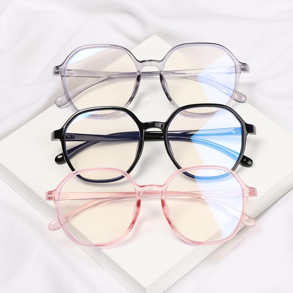 Fashion Men Women Metal/PC Round Frame Myopia Glasses Classic Optical Eyeglasses Vision Care Eyewear -1.0~-4.0