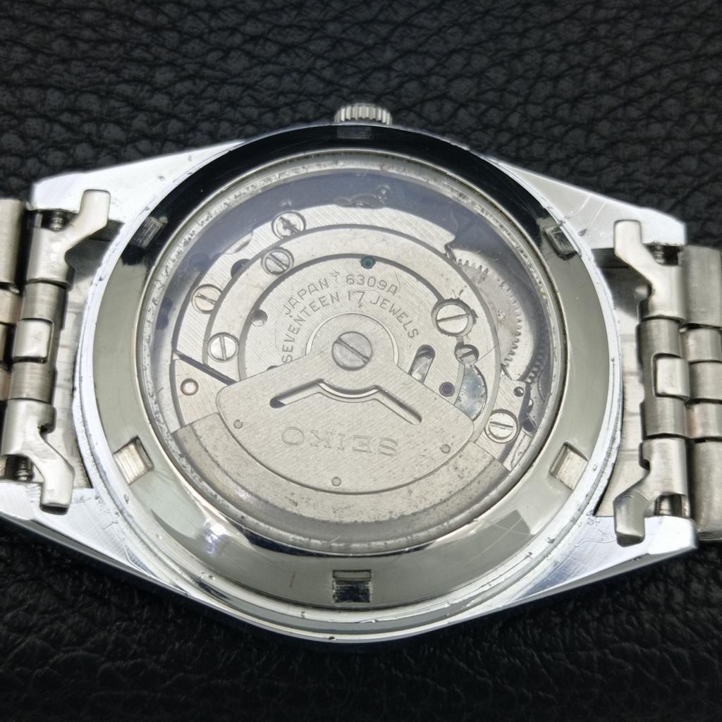 JAPAN VINTAGE REFURBISHED SEIKO 5 AUTOMATIC MENS GREEN DIAL WATCH a444276-1
