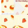 Set Of 2 Flat Printing Curtains Without Rod Fruity Pancake Delight April Fools Is Day Festival Fashion Durable Curtain Polyester