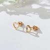 Xiaomi Huitan Chic Heart Stud Earrings for Women Ear Piercing Minimalist Exquisite Love Earrings Daily Wear Fashion Versatile Jewelry