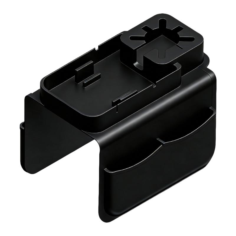 Drink Holder Tray for Sofa Armrest with Screen Slot, Side Pockets and Open Sections for Remotes, Glasses and Everyday Grab Items Indoors