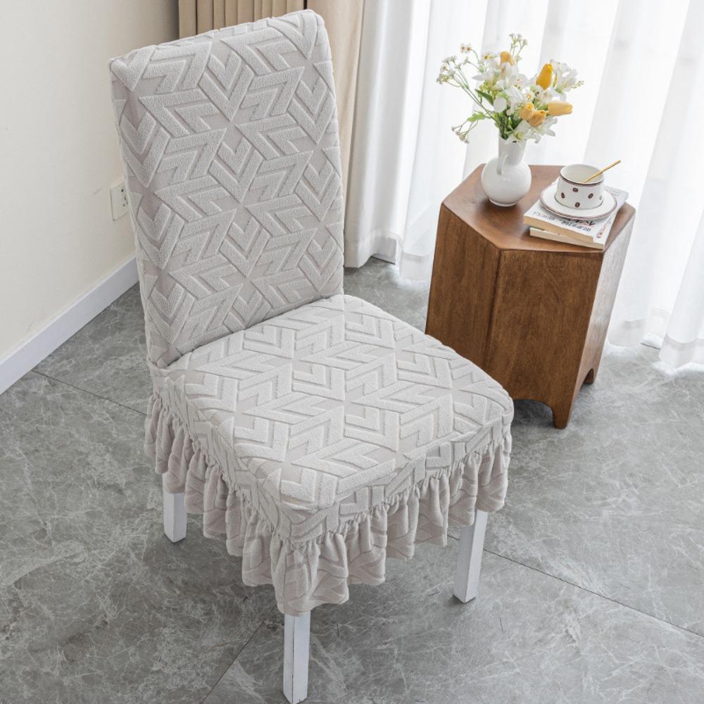 1Pcs Thickened Universal Chair Cover Removable Soft Elastic One Chair Cover Anti-dirty Washable Seat Cover for Home Kitchen