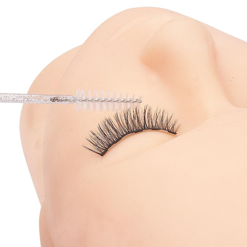 Pack of 50 Colorful Crystal Rod Disposable Eyelash & Eyebrow Nylon Brushes